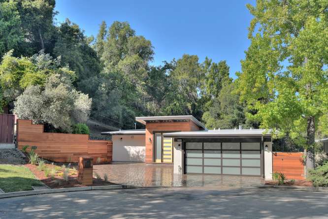 Completed single family residence developed by Pacific States Capital in Redwood City, California